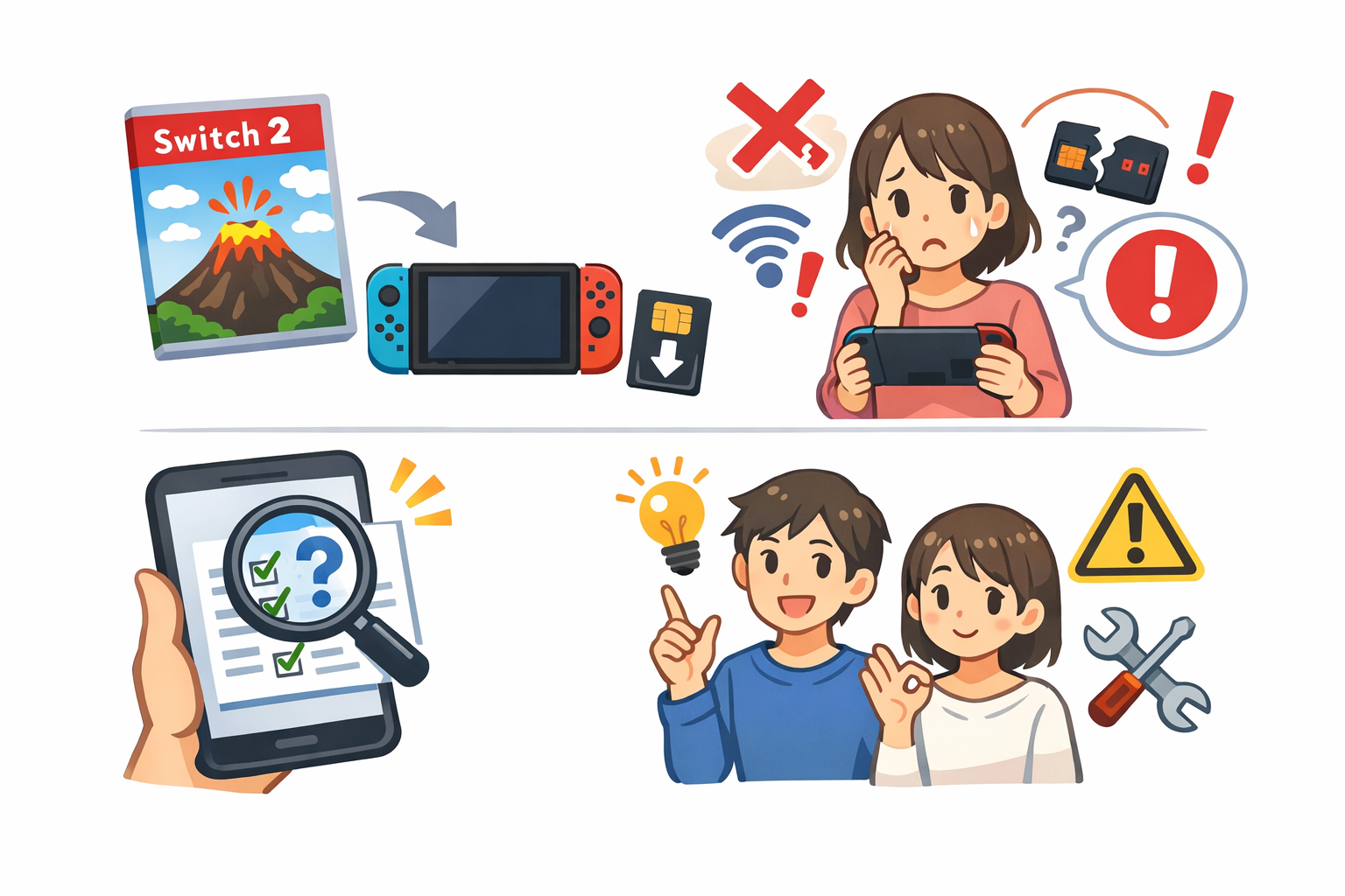 スイッチ2でソフトを購入して遊ぶ際の注意点