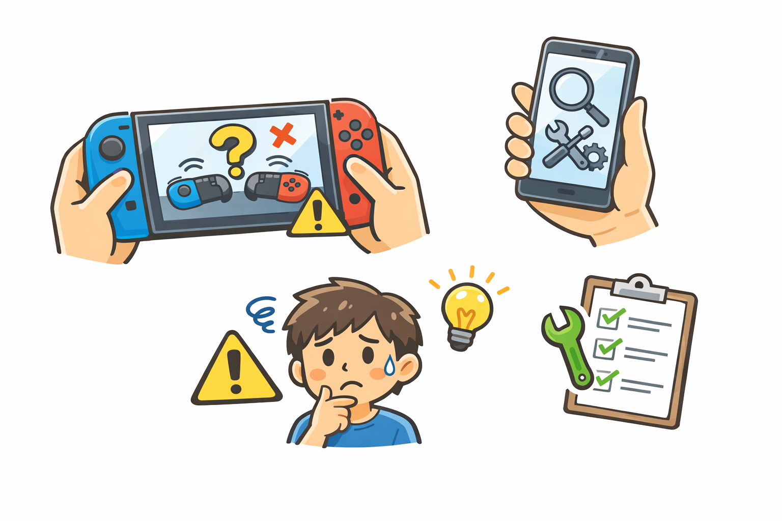 スイッチ2のコントローラーが反応しない・認識しない原因