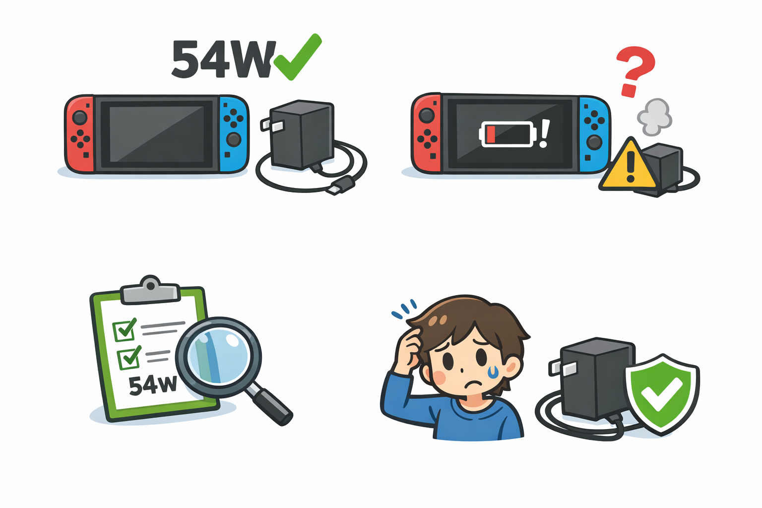 スイッチ2用の代用充電器を選ぶポイント