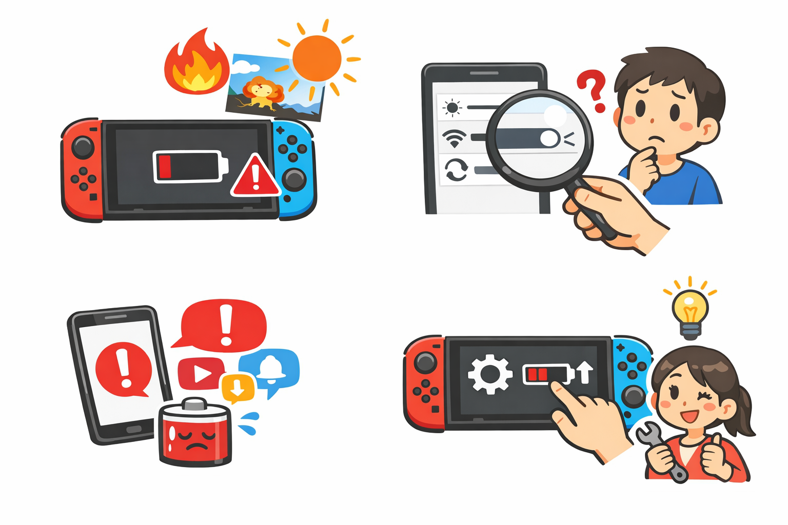 スイッチ2のバッテリーがすぐ減る主な原因