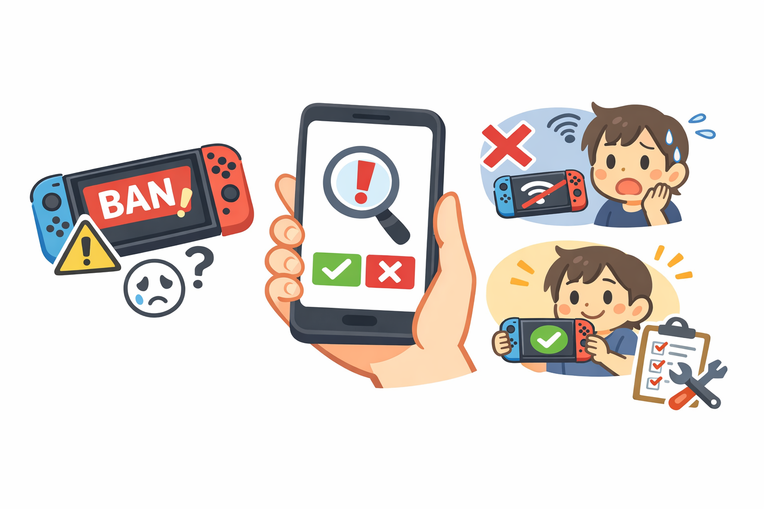 中古のスイッチ2がBANされているか確認する方法
