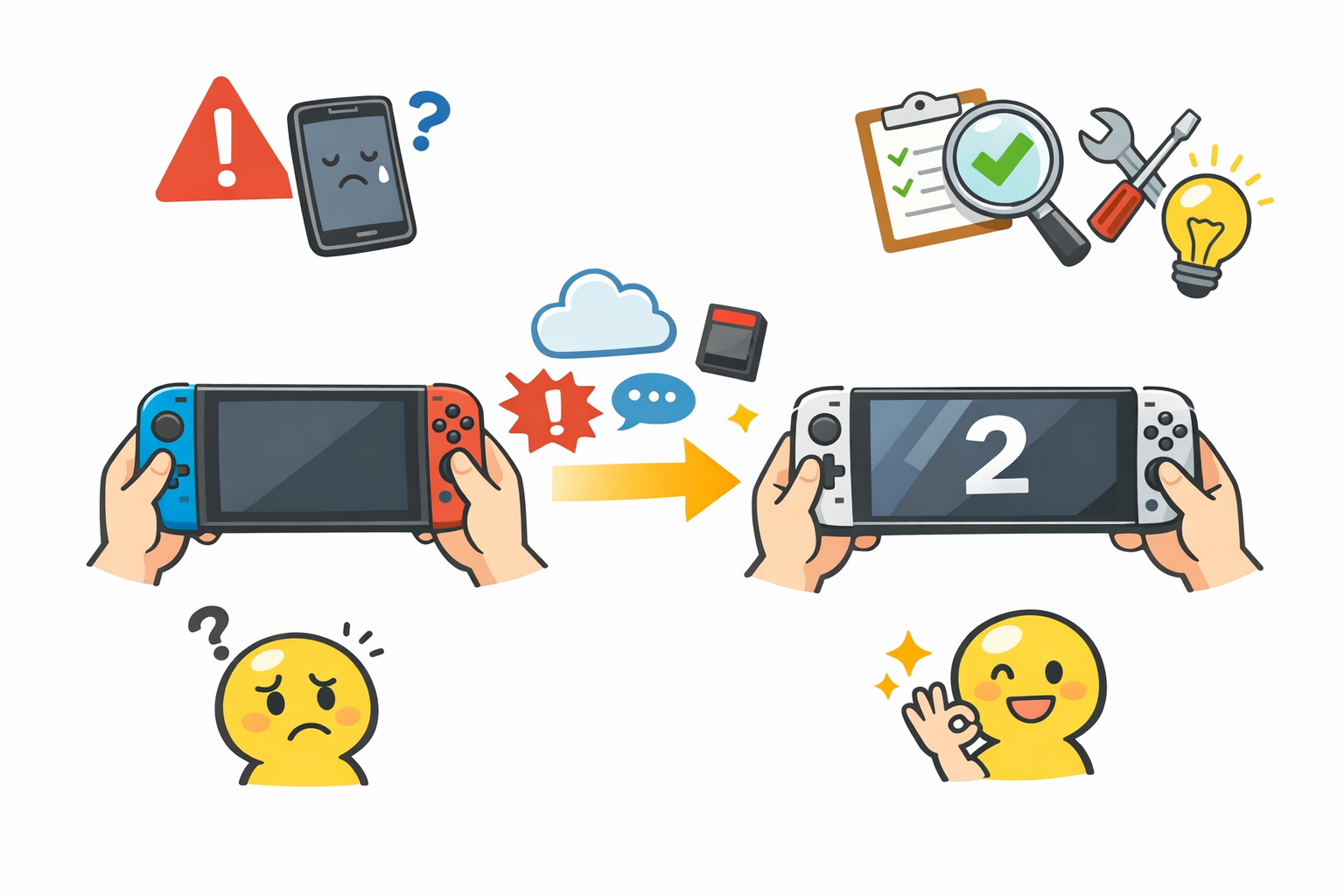 海外版旧Switchからデータ移行する際の注意点