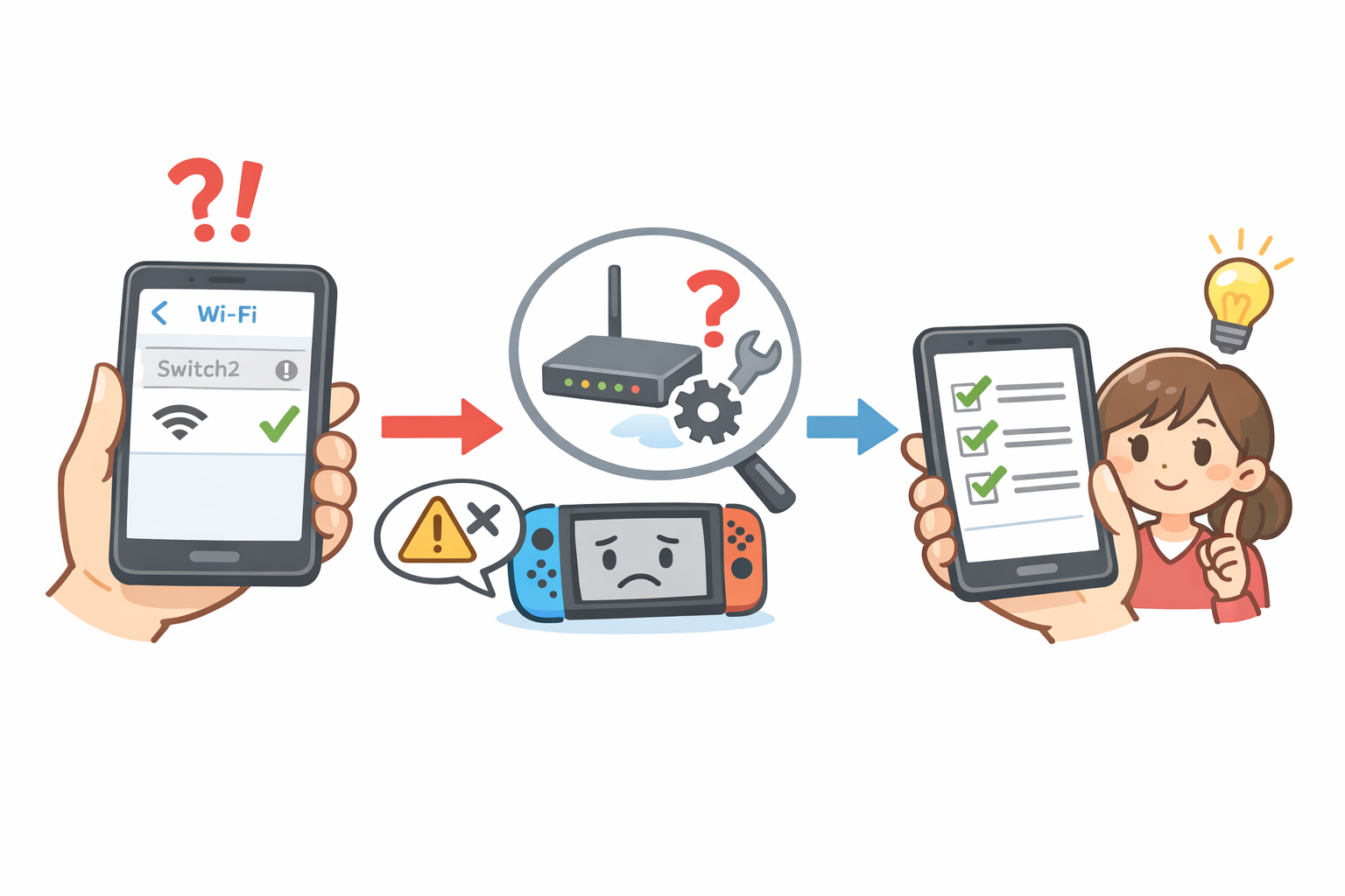 Wi-FiのSSIDがグレーで選べない場合の対処法