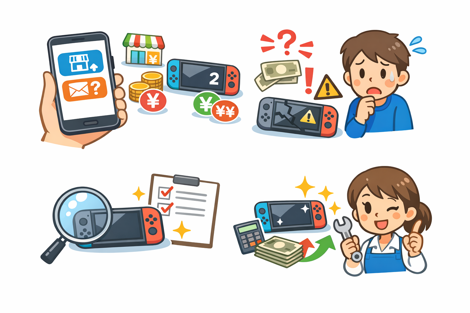 スイッチ2の買取価格を比較するときの注意点