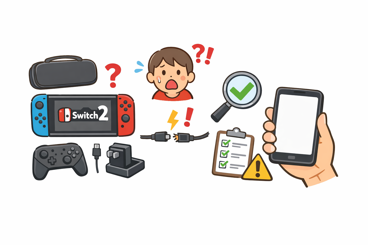 ニンテンドースイッチ2の周辺機器・アクセサリーを購入する際の注意点