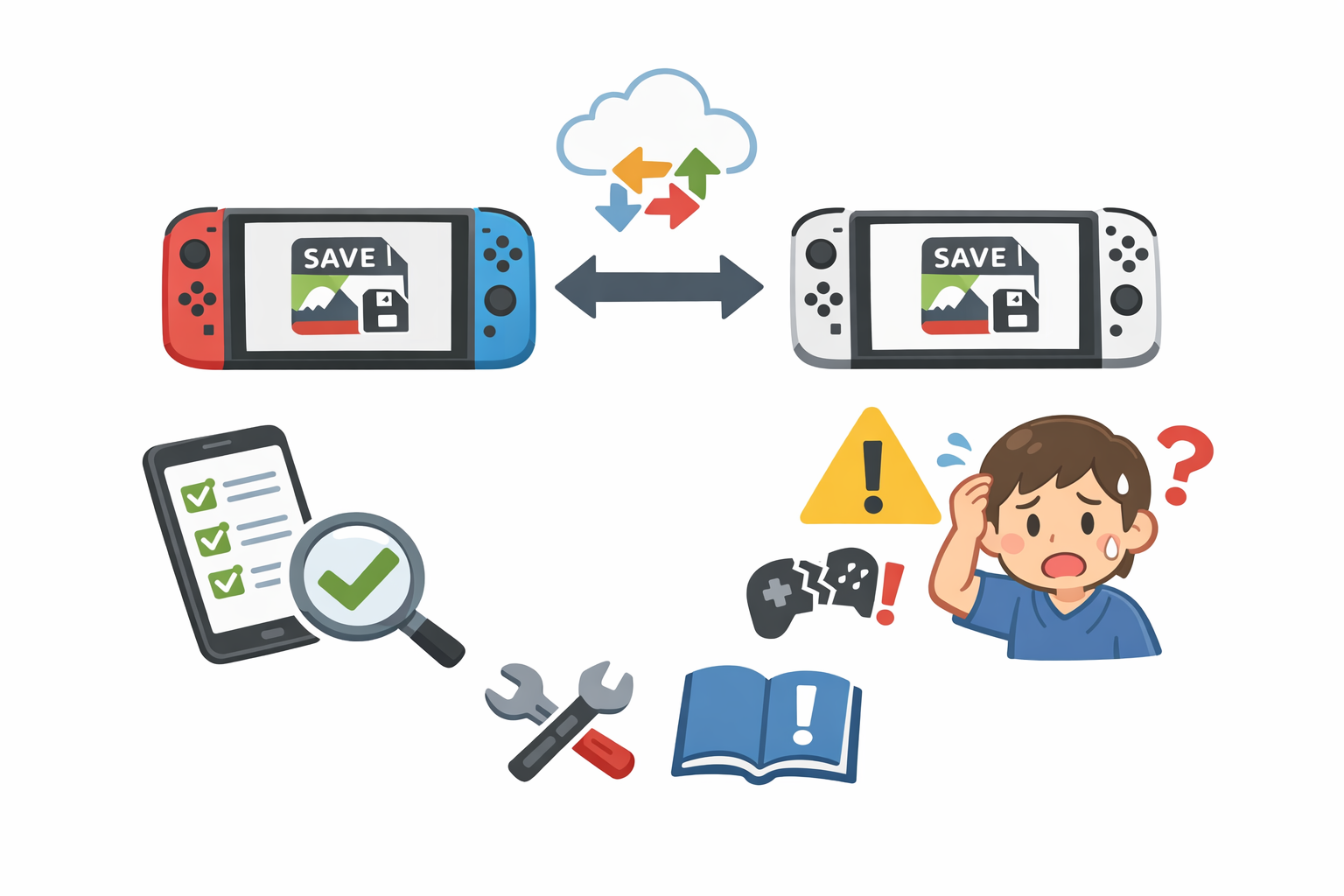 セーブデータを2台のSwitch間で共有・移行する方法