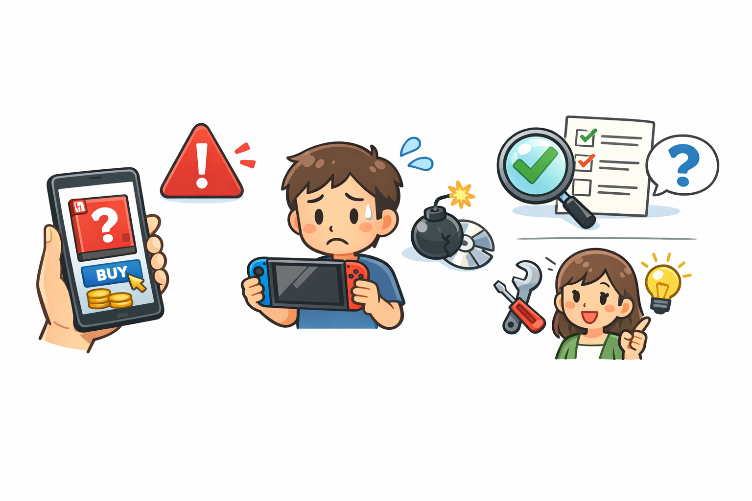 1人用Switchソフトを購入する前の注意点