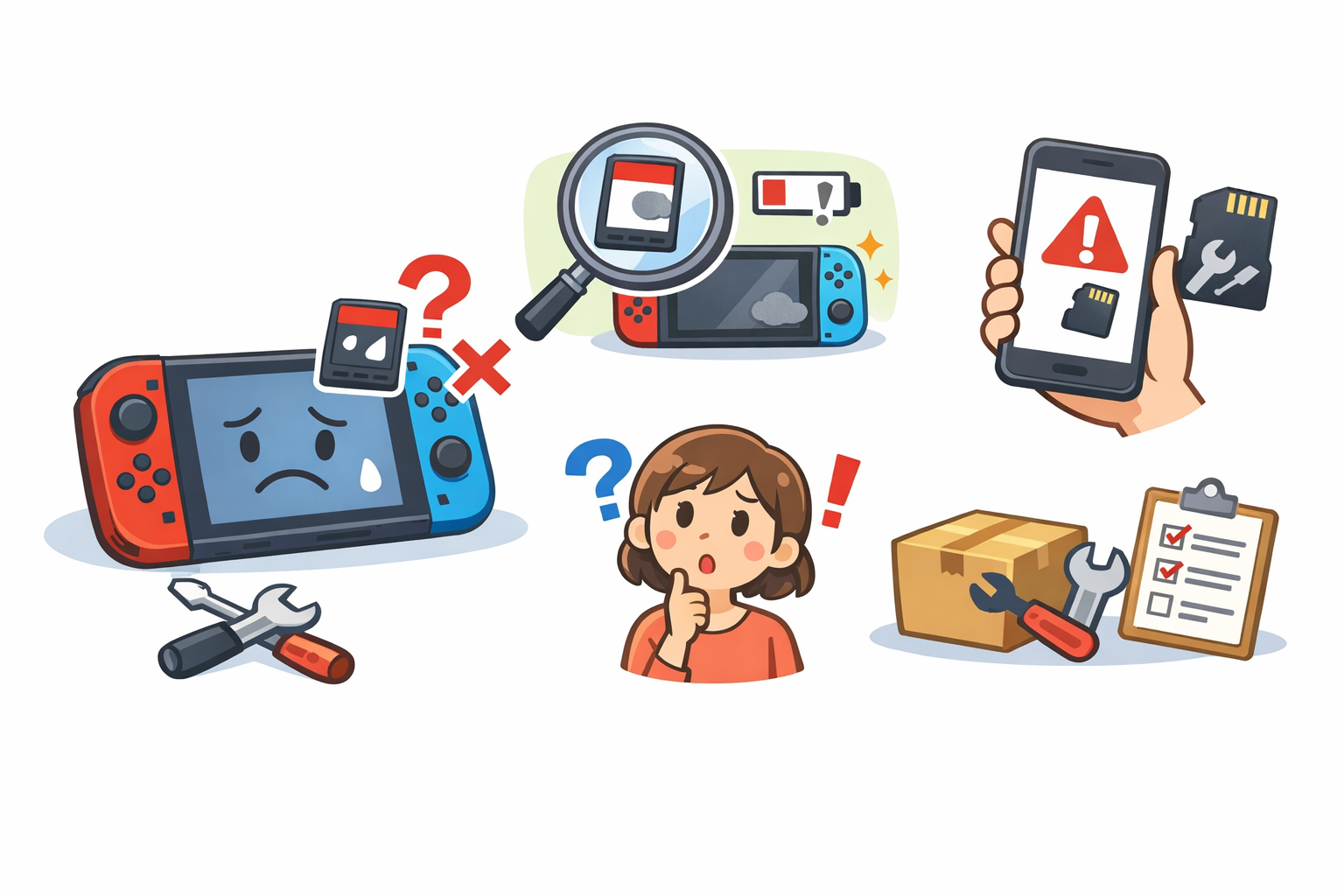 スイッチのソフトを認識しない主な原因
