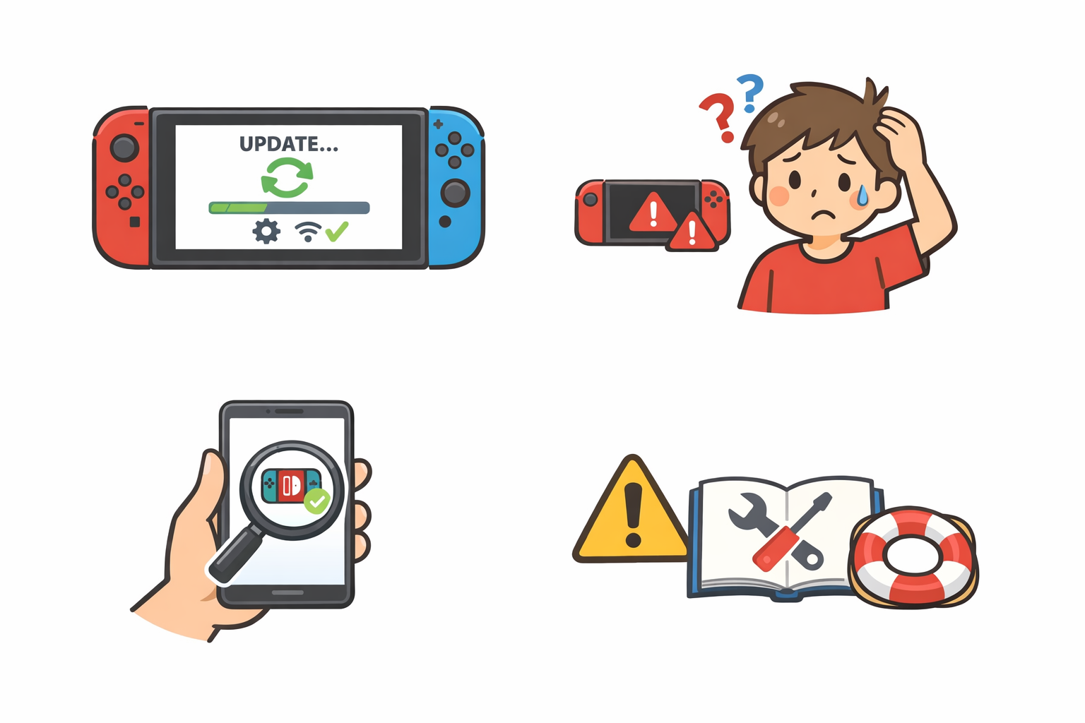 Switchソフトが更新されたか確認する方法