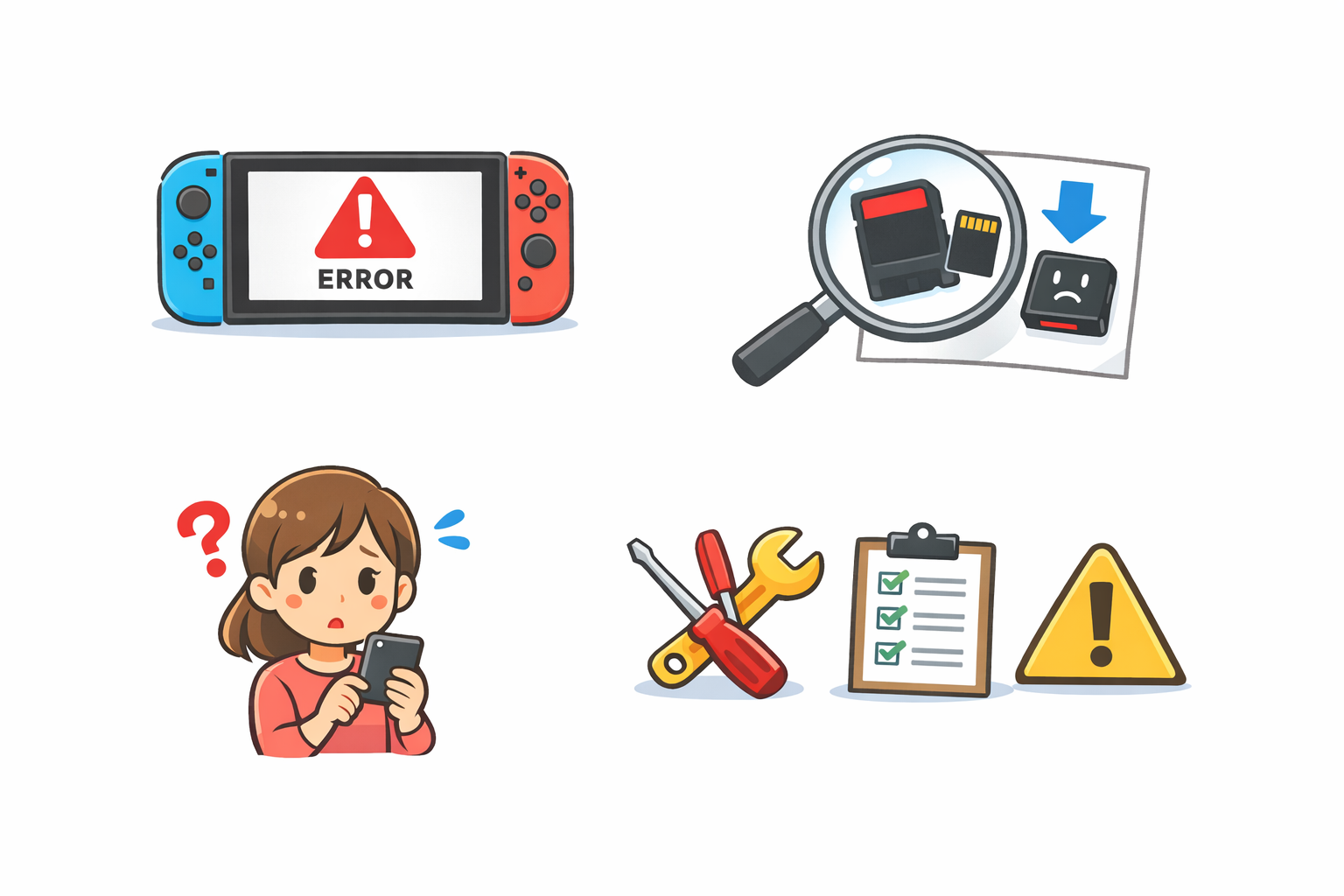 Switchで「ソフトを起動できませんでした」と表示されたら最初に確認すること