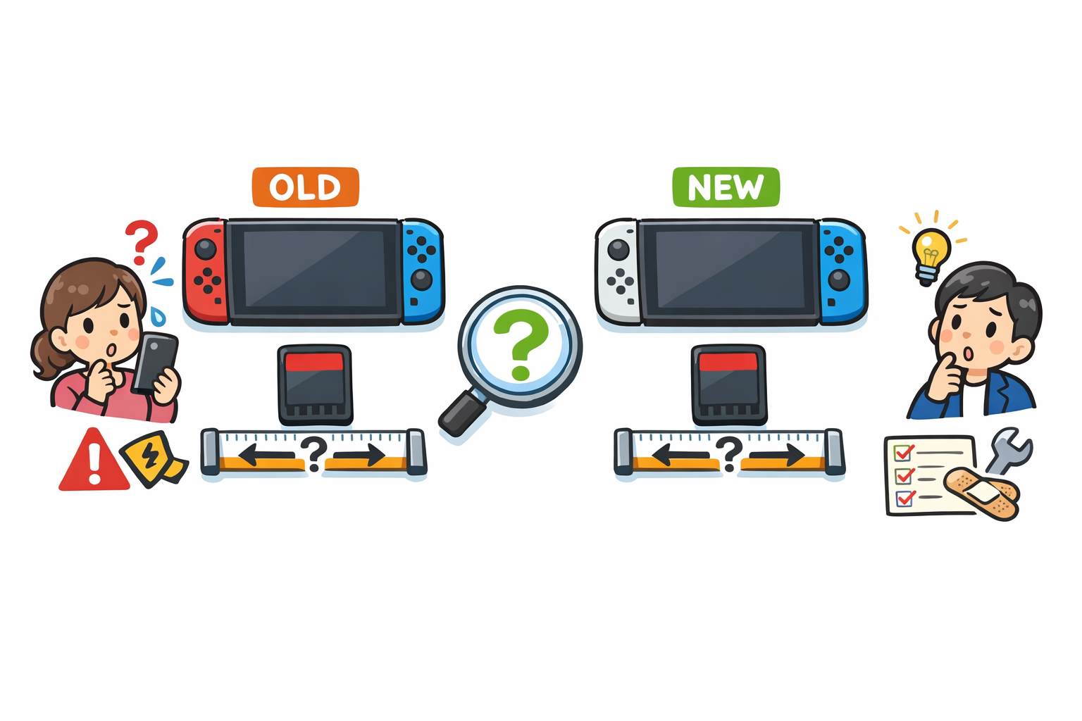 SwitchとSwitch 2のゲームカードサイズは同じ?