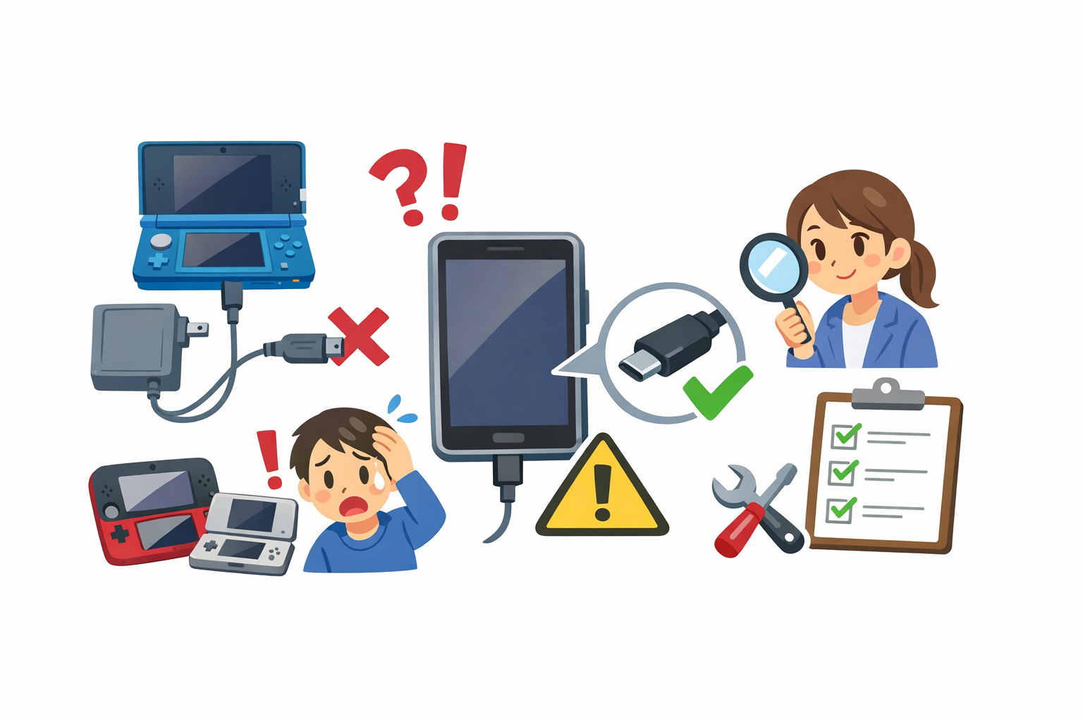 3DSの充電器を使える機種