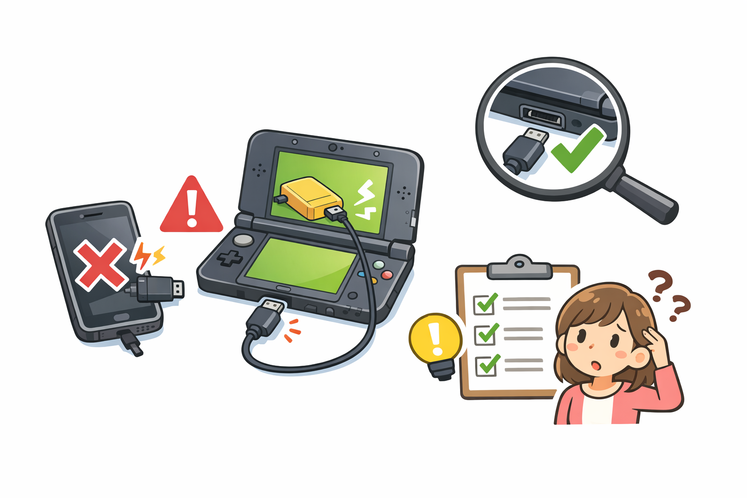 3DSを安全に充電する方法