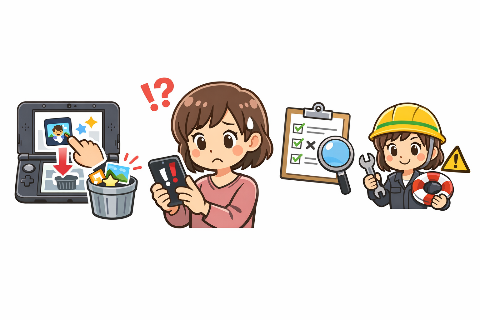 ダウンロード版や追加データを削除する方法