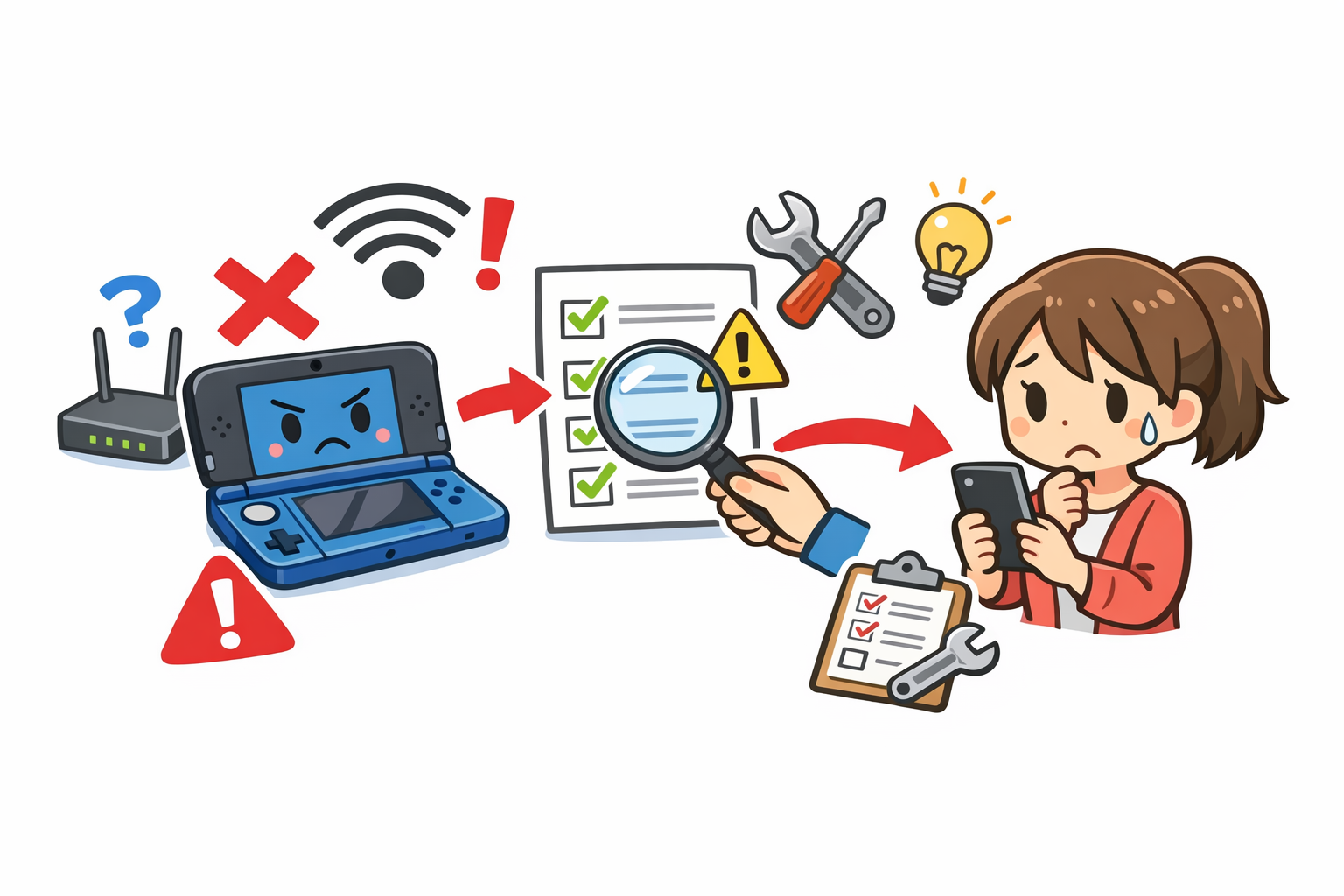 3DSがインターネットにつながらないときの対処法