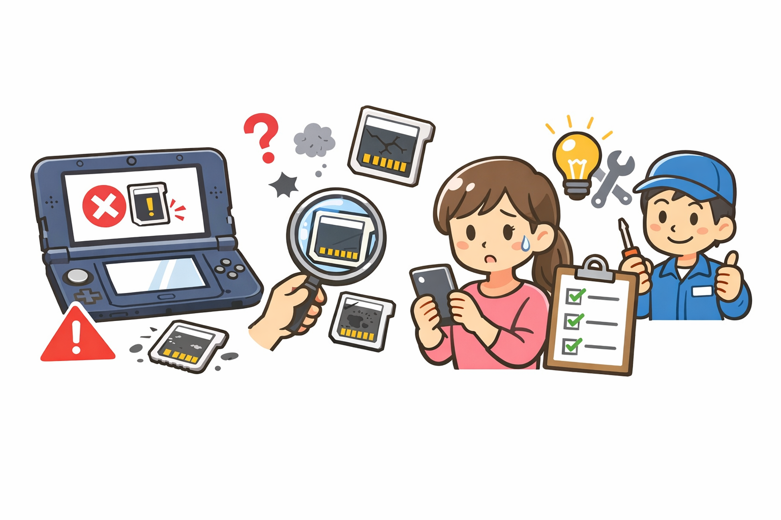 3DSで「このゲームカードは使用できません」と表示される主な原因