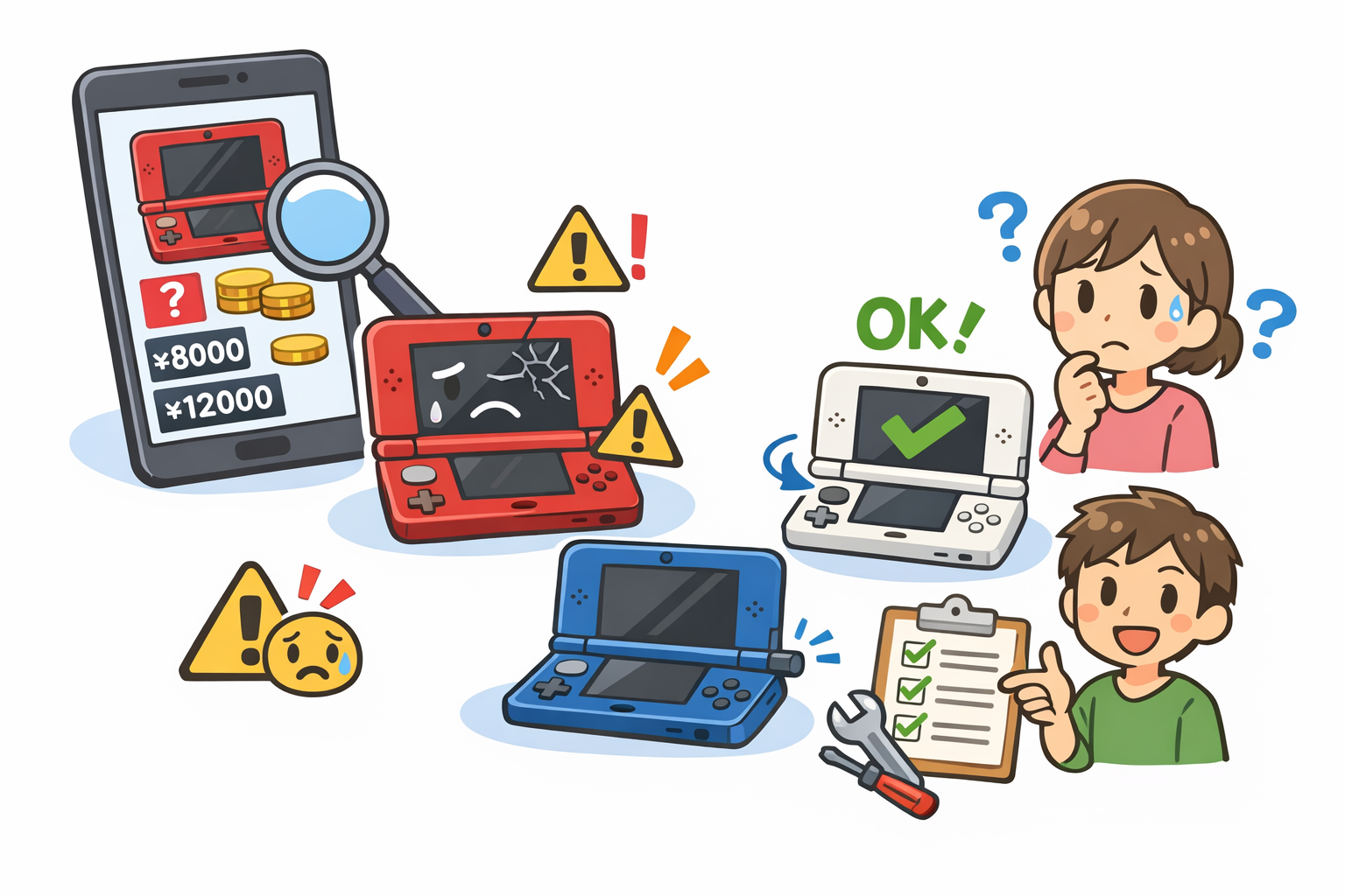 中古3DSを購入する前のチェックポイント