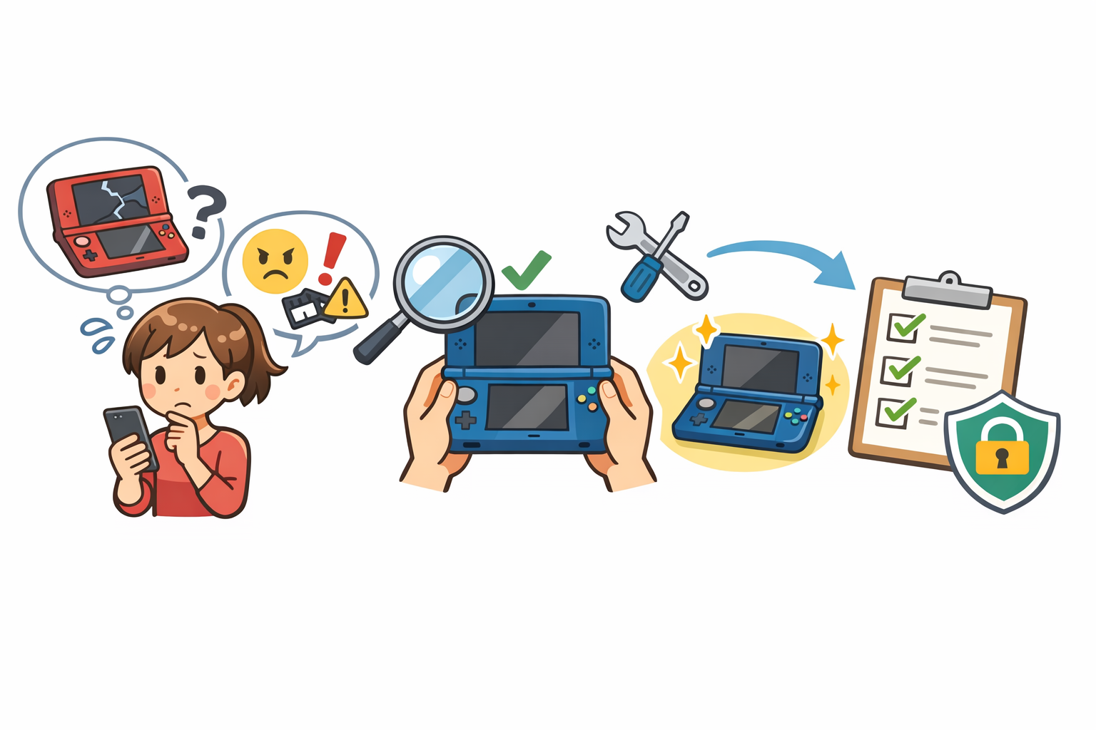 中古3DSを購入する前のチェックポイント