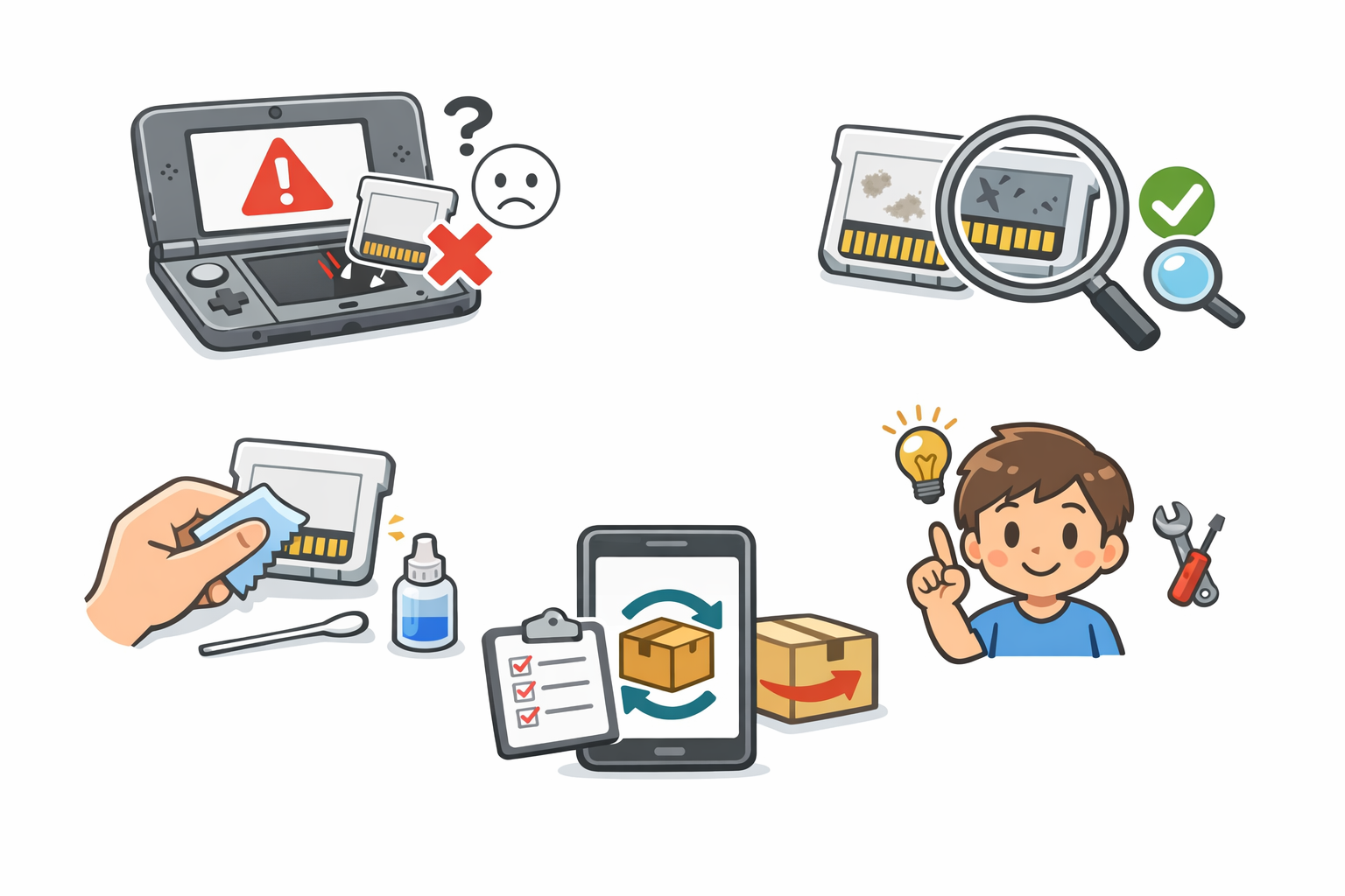 3DSソフトを読み込まない主な原因