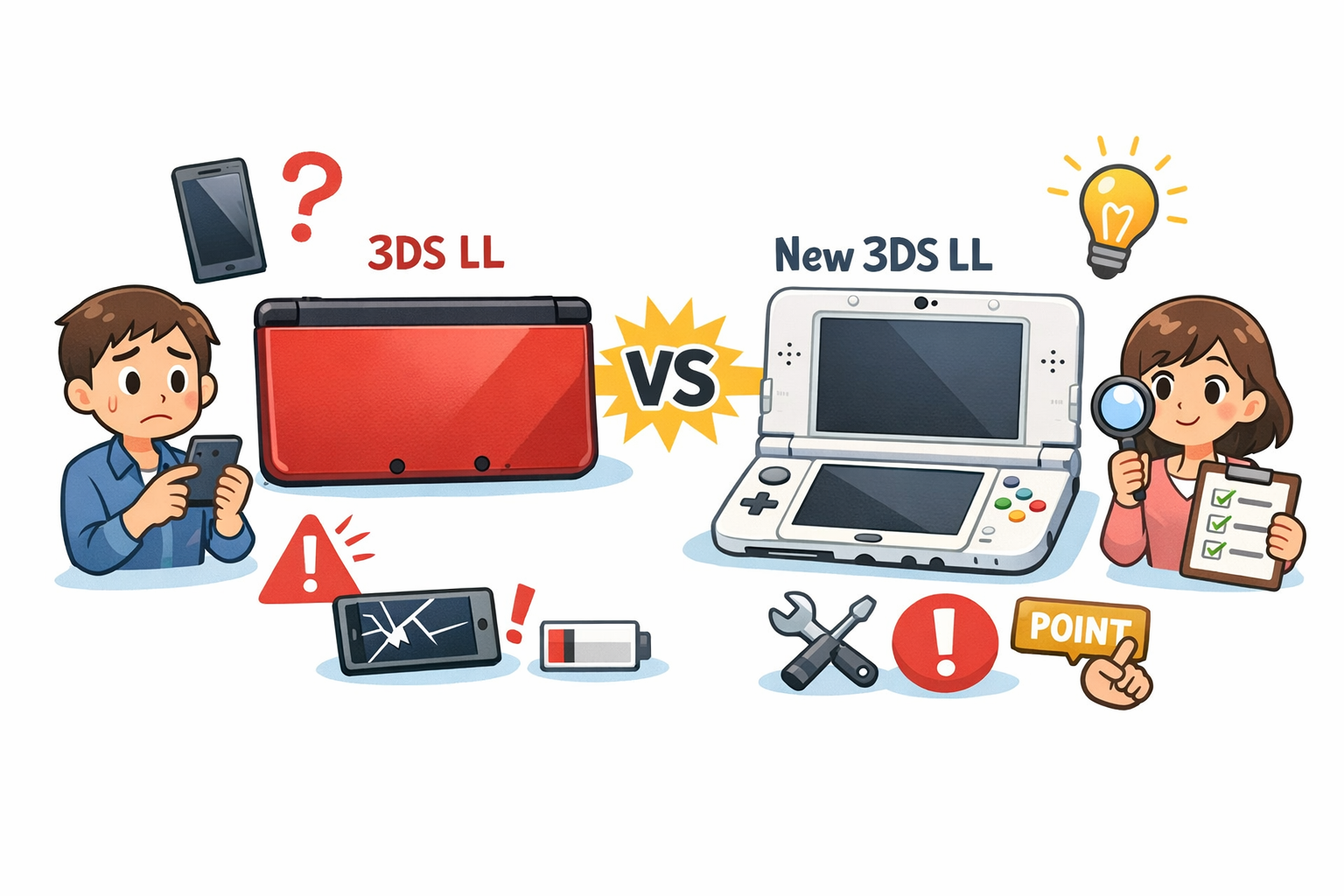 3DS LLとNew 3DS LLはどっちがおすすめ?