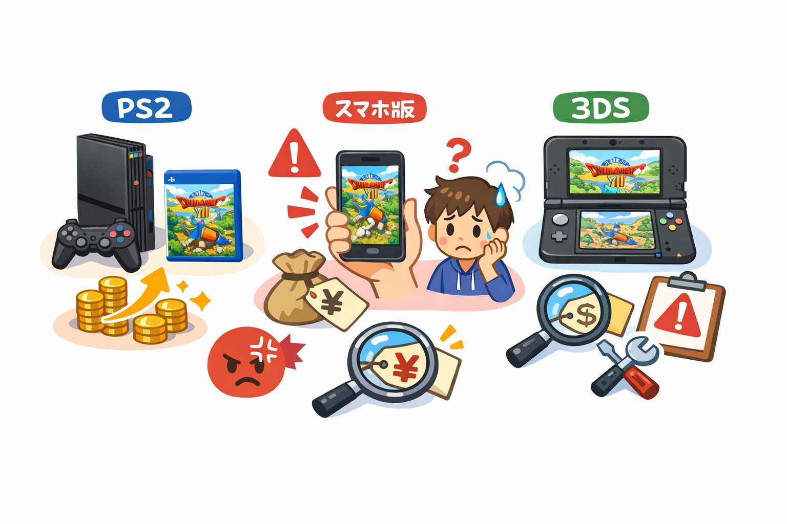 PS2版・スマホ版・3DS版の違い