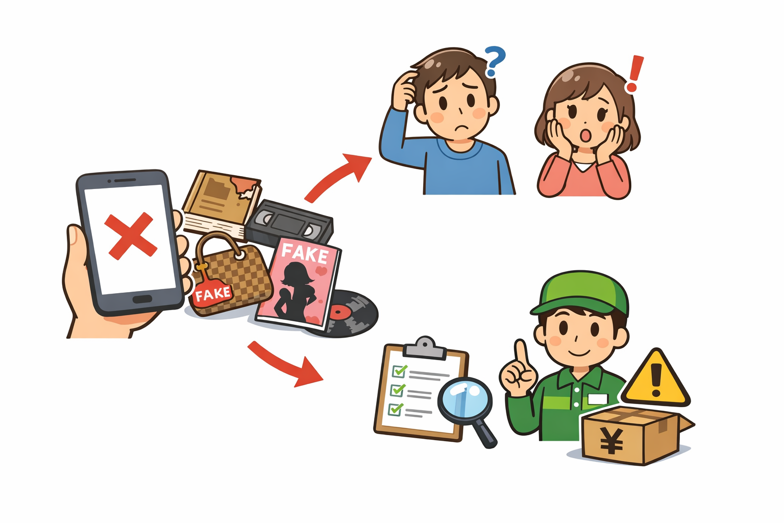 古本市場で買取できないものと注意が必要な商品